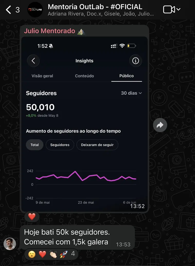 Depoimento de mentorado OutLab